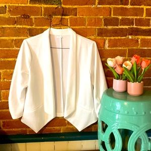 Lightweight white blazer